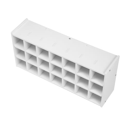 ULDIGI Farbregal mit Fächern Stabiler Pigmenthalter für Bastelfarben und Acrylfarben Multifunktionaler Desktop Organizer zur Aufbewahrung von Farbtuben und Malutensilien von ULDIGI