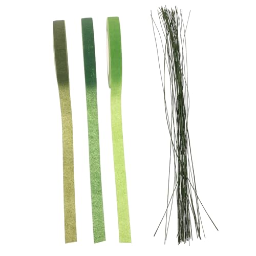 ULDIGI Floristikband Selbstklebend für Blumenstiele Floristen Kreppband DIY Floristik Draht Wickelband Vielseitig für Blumenarrangements und Blumenstrauß Herstellung von ULDIGI