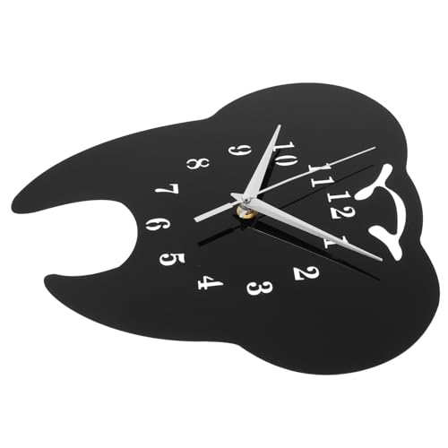 ULDIGI Wanduhren Modern Zahnförmige Wanduhr Kreative Dekoration Selbstklebend Wanduhr Leise ohne Ticken Geräuschlose Wanduhren Für Moderne Zahnarztpraxen von ULDIGI