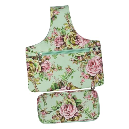 ULDIGI Große Stricknadeltasche mit Reißverschluss Doppellagige Aufbewahrungstasche für Häkelnadeln Stricknadeln und Nähzubehör Leicht Tragbar Geeignet als Garn tasche und Handtasche von ULDIGI