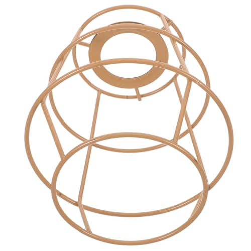 ULDIGI Handgefertigter Lampenschirm Aus Seil Glühbirnenkäfig Lampenschirmhalterung Lampenzubehör Metall Lampenschirmrahmen Käfig Lampenschirm DIY Halterung Draht von ULDIGI