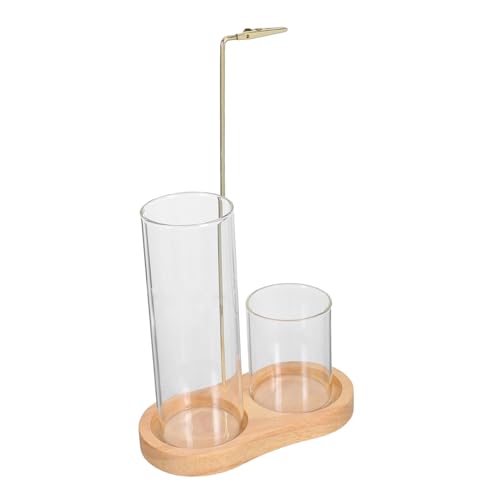 ULDIGI Holzkohle Räucherstäbchenständer Räucherstäbchenhalter Gewinde Räuchergefäß Tragbarer Räucherofen Holzkohle Räuchergefäß Räucherstäbchen Organizer Khaki Glas von ULDIGI