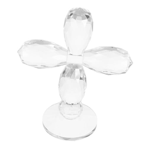 ULDIGI Kristallkreuz Stehende Dekoration aus Glas mit Stabilem Sockel Spirituelle Religiöse Figur für Altar Schreibtisch Handgefertigte Elegante Wohnraumdeko ULDIGI Kristallkreuz Stehende Dekoration aus Glas mit Stabilem Sockel Spirituelle Religiöse Figur für Altar Schreibtisch Handgefertigte Elegante Wohnraumdeko von ULDIGI