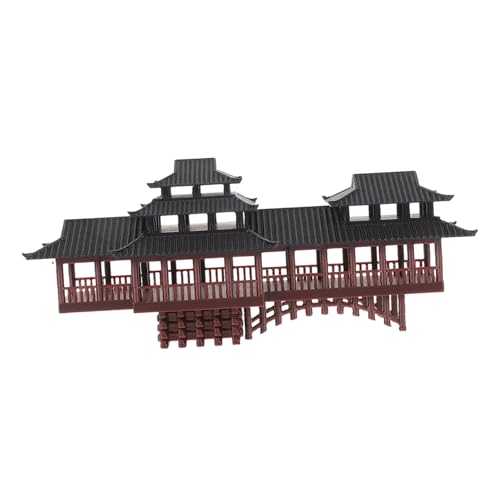 ULDIGI Miniatur-Pavillon Ornament aus Kunststoff Antike Chinesische Architektur mit Langem Gang und Bogenbrücke Wasserfeste Garten Aquariumdekoration für Bonsai ULDIGI Miniatur-Pavillon Ornament aus Kunststoff Antike Chinesische Architektur mit Langem Gang und Bogenbrücke Wasserfeste Garten Aquariumdekoration für Bonsai von ULDIGI