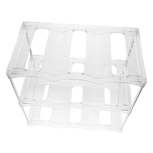 ULDIGI Multifunktioneller Wasserbecherhalter Wasserflaschenregal-Organizer Wasserflaschenhalter Organizer des Becherbechers klarer Flaschenhalter Transparent von ULDIGI