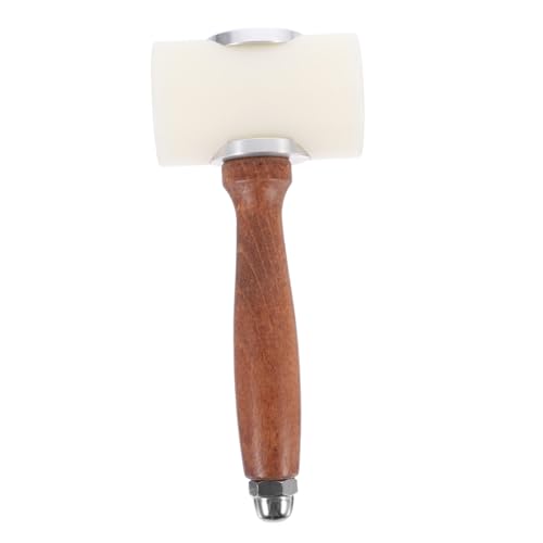 ULDIGI Nylon Mallet Hammer mit Holzgriff Vielseitiges DIY Ledergravur Werkzeug Stabiler Multi Hammer für Präzises Mustertragen Langlebig und Praktisch für Profi und Hobbyhandwerker von ULDIGI