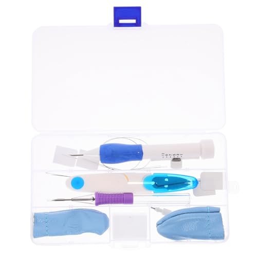 ULDIGI Punchnadel Stickset mit Aufbewahrungsbox Verstellbare Sticknadeln und Nadeleinfädler Stickwerkzeug für Vorhänge Kissen Kleidung und Dekoration Geeignet für Anfänger ULDIGI Punchnadel Stickset mit Aufbewahrungsbox Verstellbare Sticknadeln und Nadeleinfädler Stickwerkzeug für Vorhänge Kissen Kleidung und Dekoration Geeignet für Anfänger von ULDIGI