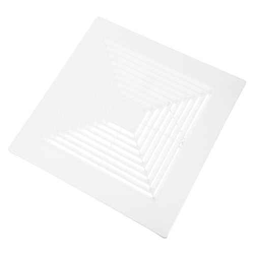 ULDIGI Quadratischer Badezimmer Lüftungsventilator Abdeckung mit Federmechanismus zur Einfachen Reinigung Robuste Weiße Deckenlüftungshaube für Verbesserte Luftzirkulation und ULDIGI Quadratischer Badezimmer Lüftungsventilator Abdeckung mit Federmechanismus zur Einfachen Reinigung Robuste Weiße Deckenlüftungshaube für Verbesserte Luftzirkulation und von ULDIGI