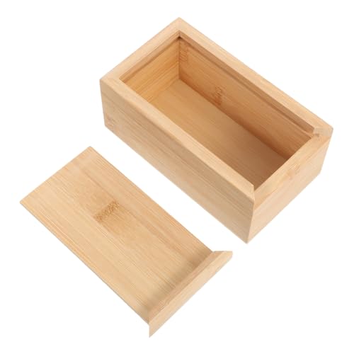 ULDIGI Rechteckige Schiebelid Holz Aufbewahrungsbox aus Massivholz Langlebige Schmuck und Erinnerungsbox Praktische Geschenkbox für Schreibtisch und Regal von ULDIGI