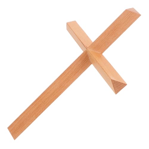 ULDIGI Rustikales Holzwandkreuz aus Buchenholz Schlichtes Hängendes Kreuz für Wohnzimmer Kirche und Taufe Einfache Montage Religiöse Wanddekoration mit Friedlicher Ausstrahlung ULDIGI Rustikales Holzwandkreuz aus Buchenholz Schlichtes Hängendes Kreuz für Wohnzimmer Kirche und Taufe Einfache Montage Religiöse Wanddekoration mit Friedlicher Ausstrahlung von ULDIGI