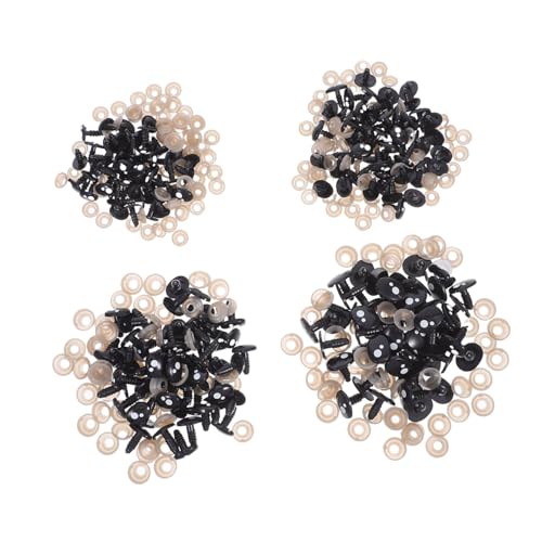 ULDIGI Sichere Kunststoff Puppennasen und Augen mit Unterlegscheiben Realistisch Schwarze Ovale Bastelaugen und Nasen für DIY Kuscheltiere Häkeltiere Teddybären Teiliges Vielseitig ULDIGI Sichere Kunststoff Puppennasen und Augen mit Unterlegscheiben Realistisch Schwarze Ovale Bastelaugen und Nasen für DIY Kuscheltiere Häkeltiere Teddybären Teiliges Vielseitig von ULDIGI