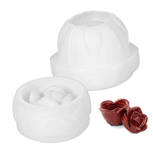 ULDIGI Silikonform Box für Epoxidharz Gießform Elegantes Rosen Design Vielseitige Schmuck Aufbewahrung Langlebige Flexible DIY Resin Blütenform für Bastelprojekte von ULDIGI