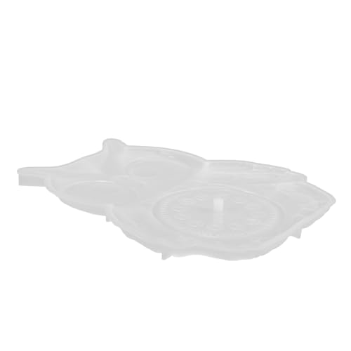 ULDIGI Silikonform Eulen Uhr Gießform DIY Basteln Silikon Uhr Wanddeko Halbrelief Elastisch Reißfest für Handwerk und Ornamente von ULDIGI