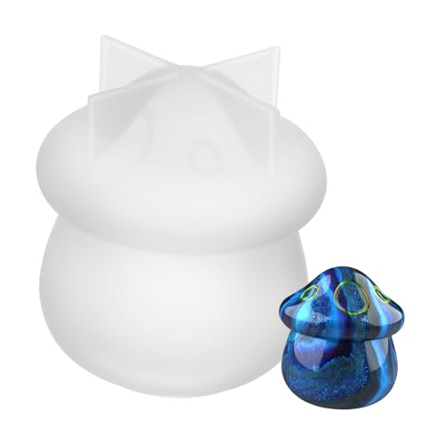 ULDIGI Silikonpilzform Epoxidharzform mit Deckel Kleine DIY Aufbewahrungsbox Hitzebeständige Silikonform für Schmuck Perlen Bastelprojekte Leicht Transportierbar Sicher und Vielseitig ULDIGI Silikonpilzform Epoxidharzform mit Deckel Kleine DIY Aufbewahrungsbox Hitzebeständige Silikonform für Schmuck Perlen Bastelprojekte Leicht Transportierbar Sicher und Vielseitig von ULDIGI