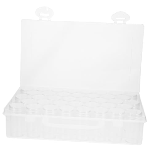 ULDIGI Transparente Aufbewahrungsbox Fächer mit Deckel Stapelbarer Organizer für Schmuckperlen Bastelbedarf Schrauben und Kleine Teile als Snack Organizer und Reisezubehör von ULDIGI