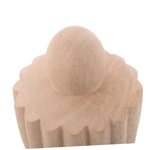ULDIGI Unlackierter Holzpfostenaufsatz Europäischer Stil Treppensäulen Dekoration mit Sanduhr Form Robuste Holz Säulenköpfe für DIY Hochzeit Geländer Vorhangstangen Wohnkultur von ULDIGI