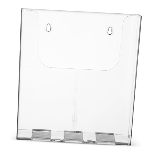 ULDIGI Wand Organizer für Dokumente und Flyer Robuster Prospekthalter mit Großer Kapazität Modernes Design Einfache Montage ohne Werkzeug Vielseitiger Wandhalter für Büro Schule und von ULDIGI