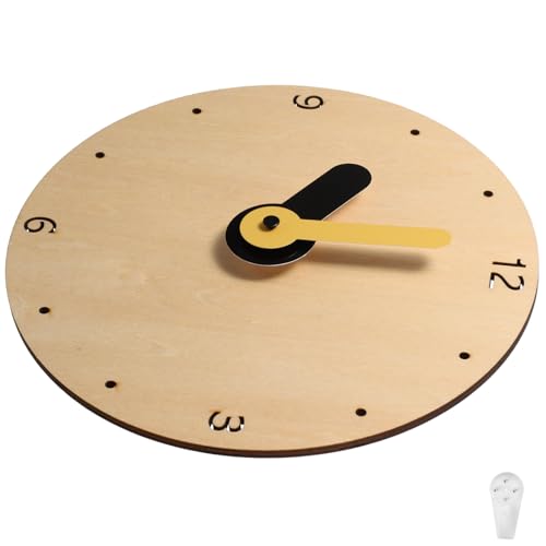 ULDIGI Wanduhr Modern Im Nordischen Stil Runde Stumme Uhr Ohne Batterie Dekorative Wanduhr Für Wohnzimmer Und Schlafzimmer von ULDIGI