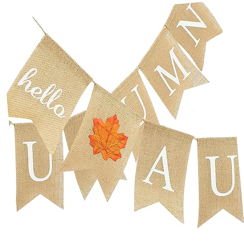 ULDIGI Herbst Themen Banner Bunting Garland Home Decor Thanksgiving Tag Ornament von ULDIGI