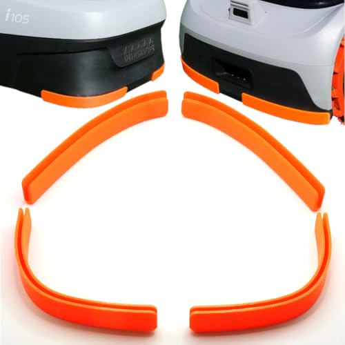 ULEIVA Ersatz Kantenschutz Orange kompatibel mit Segway i105e & i108e Navimow Mähroboter Bumper (Orange) von ULEIVA