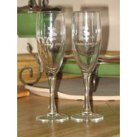 Personalisierte Geätzte Champaigne Flöten | 2Er Set von ULEKstore