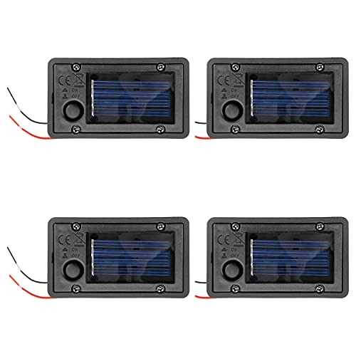 2/4 Solar Lantern Light Ersatzoberteil Solarleuchte Ersatz Top LED Solarpanel Laterne Deckel Lichter Birne Ersatzteil Für Outdoor DIY Tischleuchten Garten Terrasse Dekor (4 Stück) von ULEMONDEE