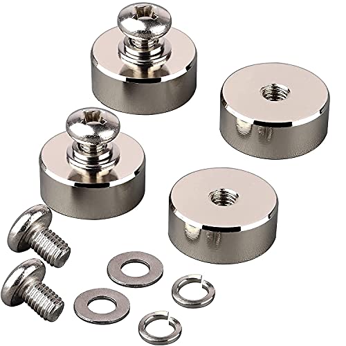 ULIBERMAGNET 4 Stück 40 kg Starke Neodym Runde Magnete mit M8 Innengewinde, Starke Abnehmbare Magnethalterung für Beleuchtung, Werkzeuge, Ausrüstung mit Bolzen von ULIBERMAGNET