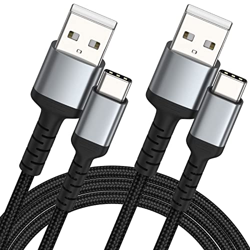 1m USB C Kabel 2 Pack, Nylon 3ft USB A auf USB C 3A Ladekabel Typ C Schnellladekabel Kompatibel für Samsung Galaxy S22 S21 S20 S10 S9 S8 Plus Note 10 9 8, Huawei, Google Pixel, Xiaomi, Sony von ULIFTUS