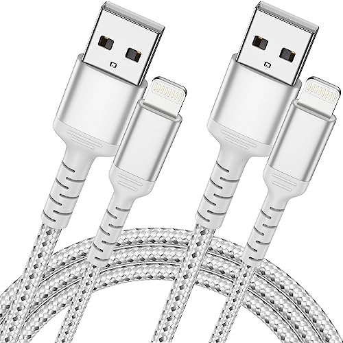 ULIFTUS iPhone Ladekabel 1M 2Pack, MFi Zertifiziert Lightning Kabel Nylon iPhone Schnellladekabel für iPhone14 13 12 11 Pro Max Xs Xr X 8 7 6 Plus SE von ULIFTUS