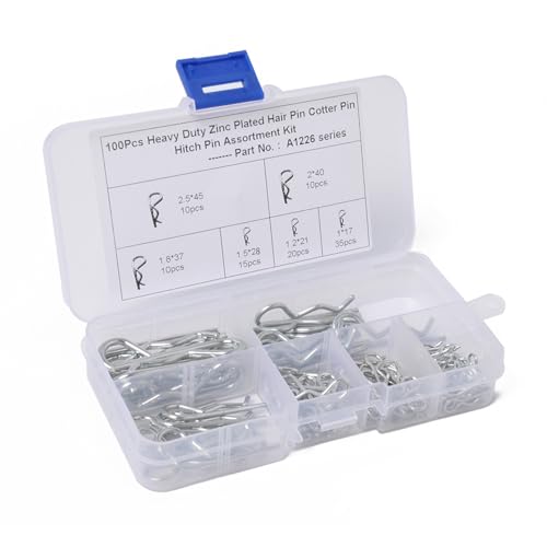 100 Pcs Federbeutelstifte Verschlussstifte Stützstifte Traktoren Cotter Zum Reparieren Des Autoanhänger 100 Pcs Federbeutelstifte Verschlussstifte Stützstifte Traktoren Cotter Zum Reparieren Des Autoanhänger von ULIJTH