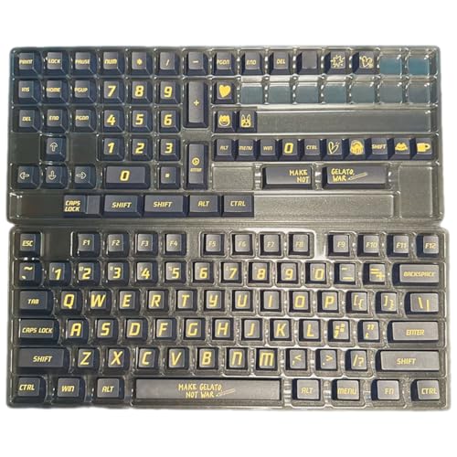 130-teiliges Farbstoff-Tastenkappen-Set für mechanische Tastaturschalter, Tastenkappen, Ersatz 130-teiliges Farbstoff-Tastenkappen-Set für mechanische Tastaturschalter, Tastenkappen, Ersatz von ULIJTH