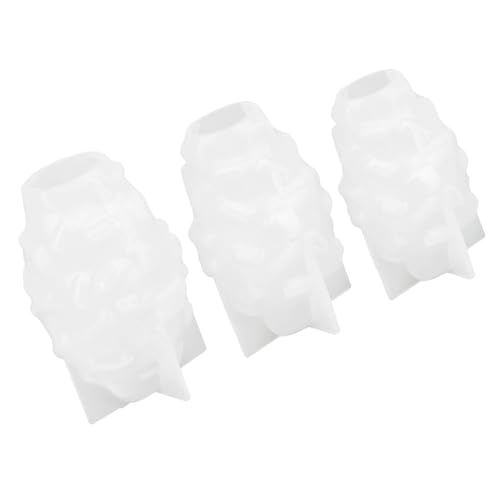 3 PCs Handgefertigte Silikonform 3D Kerzenformen Ornament Formen Geometrische Gussformen Für Home Tischschreibtisch Dekorationen von ULIJTH