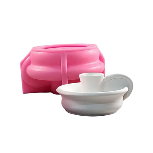 3D Candlestick Silicon Form Teetassen Form Kerzenständer Schimmelpilze Gips Kerzenhalter Schimmel Stilvolle Wohndekoration von ULIJTH