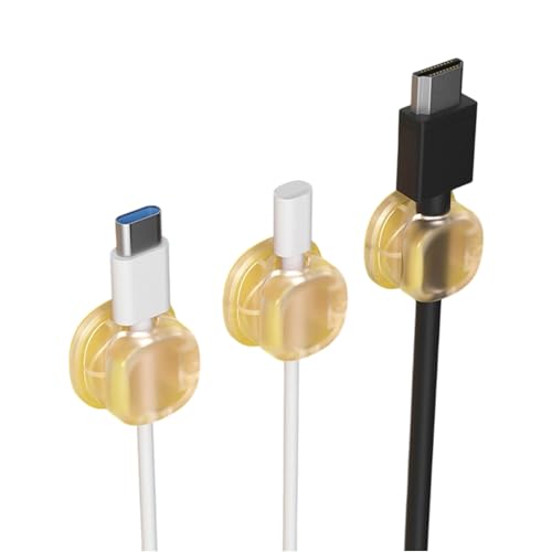 3PCS Kabelclips Acrylkleberkabelhalter Für Schreibtisch Nachttisch Auto Leder Mehrere Oberflächen Verwenden von ULIJTH