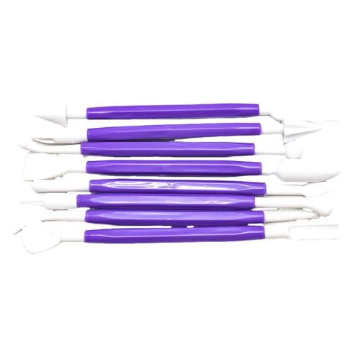 8pcs Kuchen Skulptur Stift Fondant Bildhauerwerkzeug Fondant Cake Cold Tool Schaber Tonmodellierung Skulptur Stift Bildhauerei von ULIJTH