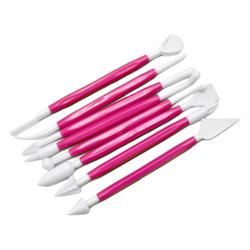 8pcs Kuchen Skulptur Stift Fondant Bildhauerwerkzeug Fondant Cake Cold Tool Schaber Tonmodellierung Skulptur Stift Bildhauerei von ULIJTH