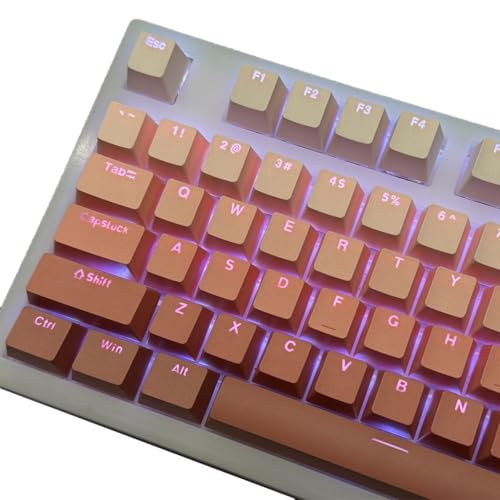 Anpassbare Tastenkappen mit Hintergrundbeleuchtung, 130 Stück, für mechanische Tastaturen, verbessert das Spielen und Tippen Anpassbare Tastenkappen mit Hintergrundbeleuchtung, 130 Stück, für mechanische Tastaturen, verbessert das Spielen und Tippen von ULIJTH