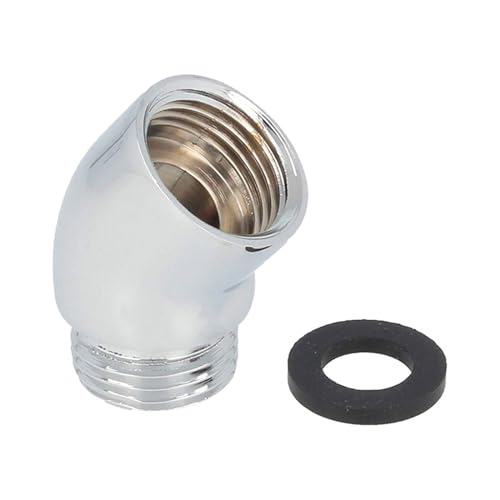 Duscharm Ellenbogen für Handbrausen und Wandbrausen 30°-Winkel G1/2 Duschkopf Extender von ULIJTH