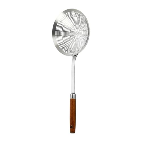 Große Schüssel Geschlitzte Löffel Bequemer Griffgriff Skimmerkäschen Zum Entleeren Und Kochen Von Metallküchen Utensilien Werkzeug Tool Tool von ULIJTH