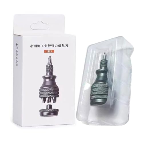Handlungsschraubendreher Mit Vielseitigkeitslegierung Mit 7Interchangeable Bit PH2 Y1 SL6 SL4 PH0 2.6 Für Die Haushaltswartung von ULIJTH