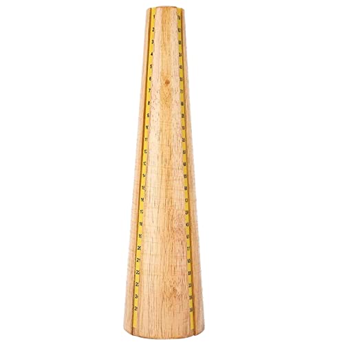 Holz-Armreif-Dornmaß, zum Anpassen von Schmuckverformungen, Messwerkzeug, Dorn mit Messungen für die Herstellung von ULIJTH