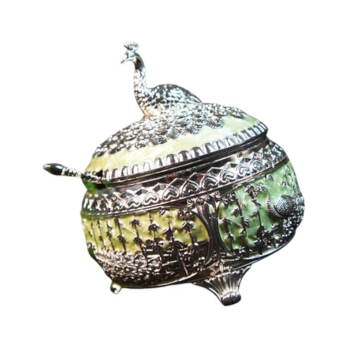 Künstlerische Pfauen Themenzuckerschüsse Mit Deckel Einzigartiger Tabellengeschirr Accessoire Restaurant Gewürzflasche Elegante Souvenir Pfauen Zuckerschale von ULIJTH
