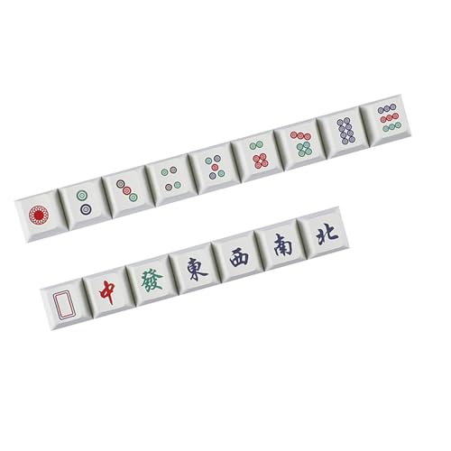 Mahjong-Tastenkappen-Set, langlebige Tastenkappe für Tastaturen, Anpassung, verschleißfeste Tastenkappen, Ersatz Mahjong-Tastenkappen-Set, langlebige Tastenkappe für Tastaturen, Anpassung, verschleißfeste Tastenkappen, Ersatz von ULIJTH
