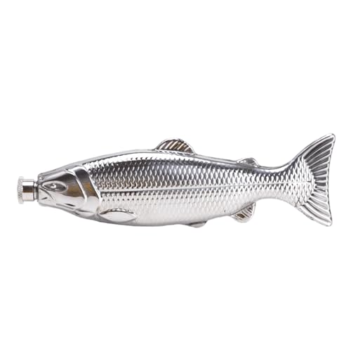 Multifirtionale Fischform 304 Stahlflächen 5oz Cocktails Flasche Für Weinliebhaber Und Präsentierte Sammler Home Party Barwares von ULIJTH