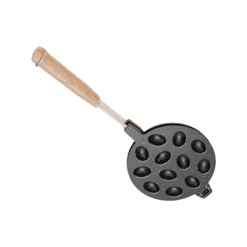Nicht STIAK Walnuss Kekshersteller Pfanne Backwerkzeug Mit Holzgriff Für Nusswaffeln Und Gebäck Aluminiumlegierung Küchenform von ULIJTH