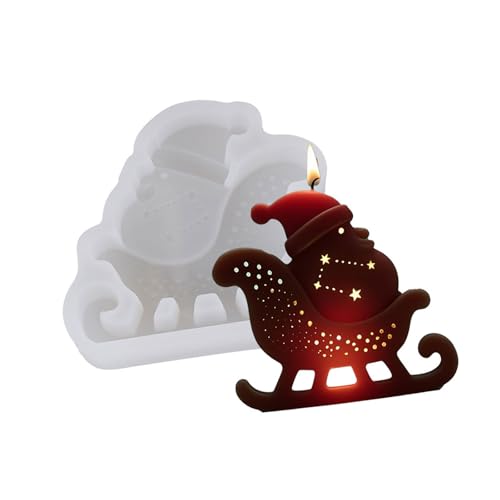 Silikonform in Weihnachtsmann-Form für handgefertigte Seife, Epoxidharz, Projekt, Weihnachtsdekoration, Silikonform von ULIJTH