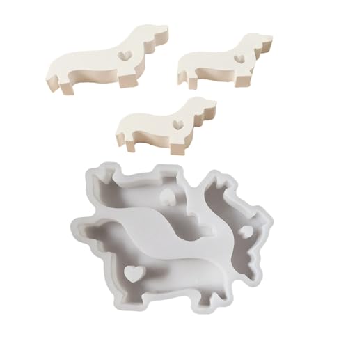 Silikonformen für Epoxidharz, handgefertigt, Zement, Gips, Silikonformen, Dackel-Motiv, Fondantformen von ULIJTH
