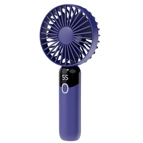 Tragbarer Lüfter Leistungsstarker Handheld Lüfter 6 Geschwindigkeit Schreibtisch Lüfter Digital Display Wiederaufladbarer Lüfter Für Reisen Freien USB von ULIJTH