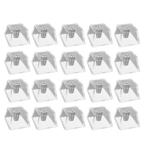 Transparente mechanische Tastaturen, PC, Rohlinge, Hintergrundbeleuchtung, Originalhöhe für Schalter, 20 Stück von ULIJTH