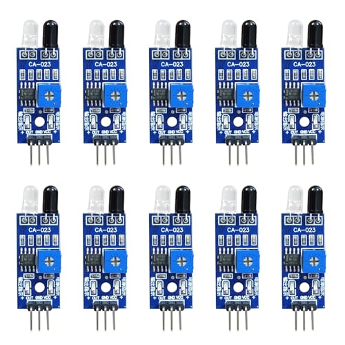ULIJTH 10pcs IR Hindernisvermeidungssensorenmodul Für Intelligentes Auto Roboter 3-pin Reflektierender Photoelektrischer Sensoren von ULIJTH
